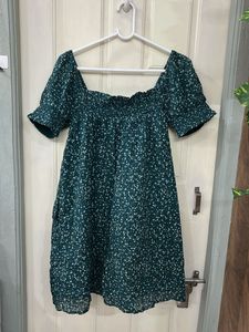 Floral Print Mini Dress - Effortless Style