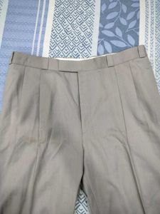 Men's Classic Grey Pleated Pants