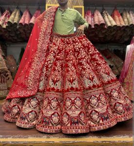 Exquisite Red Embroidered Lehenga Choli