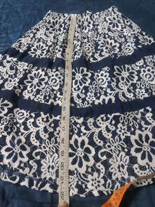 Navy blue lace skirt for 10 year old