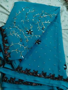 Saree with stone work