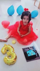 Girls red colour tutu dress for birthday party