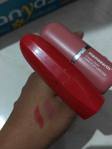 Combo lipsticks(Mamaearth) and Nail polish