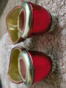 Party Wear Stone Work Heels