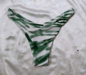 Stylish Green Zebra Print Bikini panty