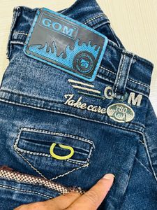 Kids Premium Dark Slim-Fit Denim Jeans