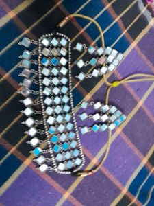 Mirror Work Necklace &amp; Earrings Set