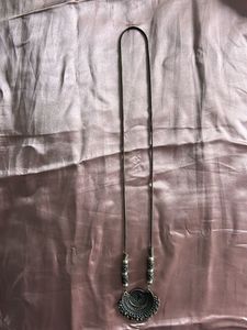 Bohemian Oxidized Silver Necklace