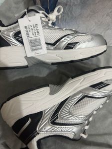 Red Tape Silver &amp; Black Sneakers
