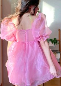 Whimsy Fairycore Pink Princess Dress