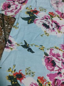 Cute Pink Floral Print Top 2 tshirt