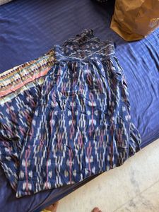 Bohemian Ikat Print Maxi Dress