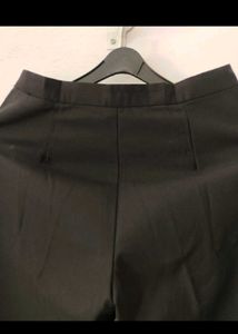 Chic High-Waisted Black Flare Trousers