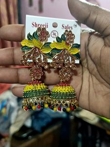 Jhumka Earrings Multicolor