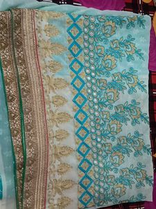 Beautifully Embroidered Saree