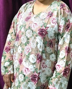 Beautiful Floral Stone Print Dubai Maxi bridal