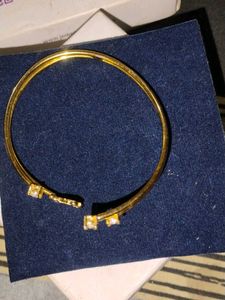 Gold Butterfly Bangle with Crystals