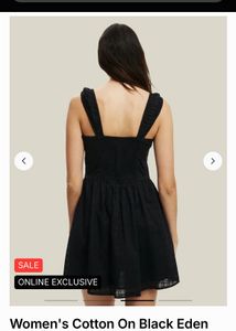Flowy Black Midi Dress