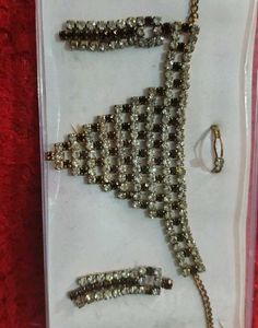 Stunning Rhinestone Jewellery Set with Ring 7