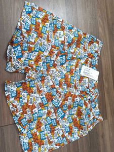 Fun License Plate Print Shorts