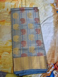 Elegant Blue Banarasi Silk Saree