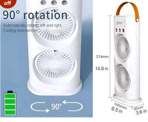 Portable Mini Cooler Fan with RGB Lights
