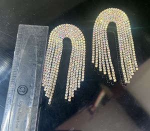 Sparkling Dangle Statement Earrings