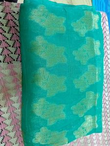 Beautiful And Elegant Shimmery Saree