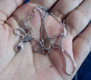 Pure 925 Sterling Silver Box Chain