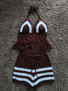 Crochet Halter Bikini Set