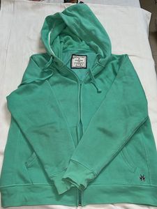 Mint Green Zip-Up Hoodie