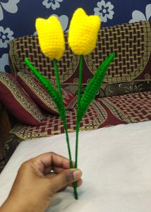 Crochet Tulip 🌷 with Freebie