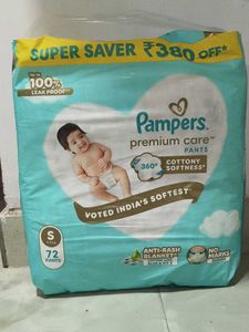 Pampers diapers Pants S 72pcs