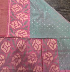 Elegant Cotton Saree with Floral Border