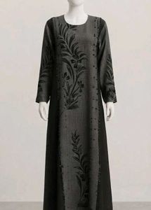 Beautiful Black Beaded Abaya