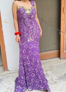 Heavy  Mermaid Tail Party wear Gown Bodycon