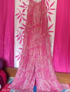 Stylish Red Printed Jumpsuit