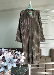 Striped Long Sleeve Dress