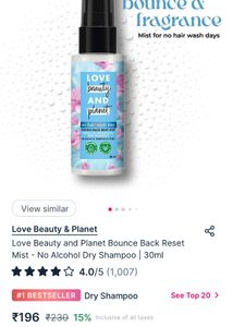 Love Beauty and Planet Dry Shampoo 30ml