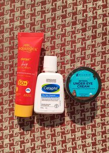 Skincare Bundle: Sunscreen, Cleanser, Eye Cream