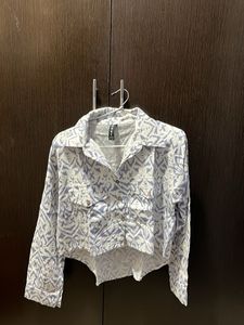 Boho Print Cropped Shirt/Top
