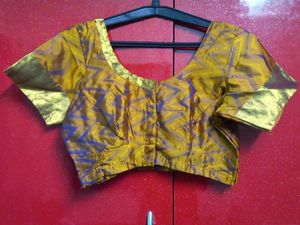 Golden Mustard Stitched Blouse