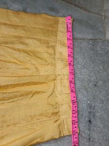 Elegant Golden Ethnic Skirt