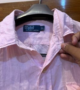 Polo Ralph Lauren Pink Linen Shirt