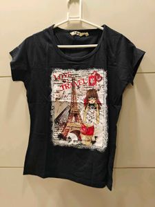 black new XL tee shirt