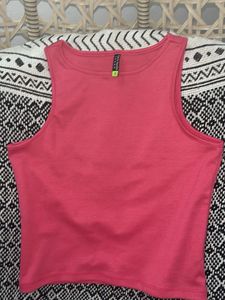 Women's Pink Sleeveless Tank Top