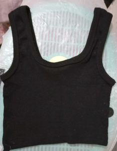 Black Athletic Pants with mini s size sleeveless t