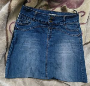 Denim Mini Skirt