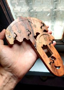Keychain Holder Wooden Umbrella Shaped