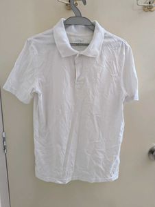 Men's White Polo T-Shirt